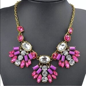 Pink Brass Pendant #287